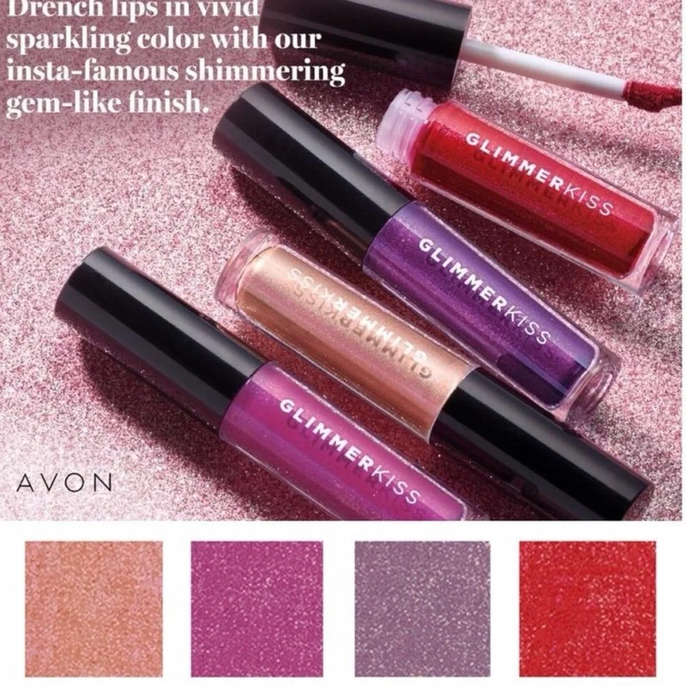 Avon Purple Glimmer Kiss Liquid Lip